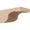 Ekena Millwork 4"W x 8"D x 4"H Wide Del Monte Rough Cedar Woodgrain TimberThane Corbel, Primed Tan CORUR04X08X04DELRCPR - alternate 1
